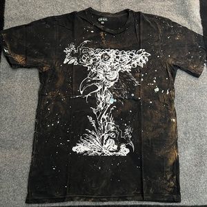 GRAIL Unholy Grail Black Paint Splatter T-Shirt M